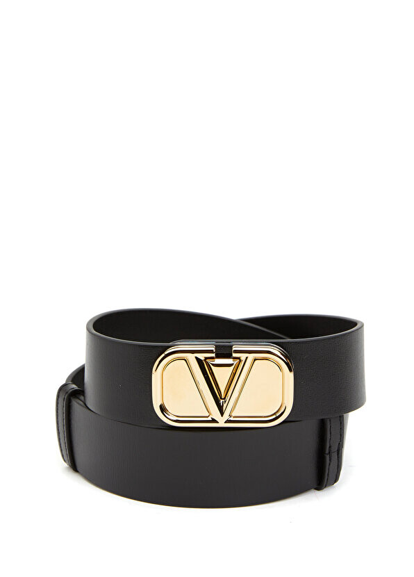 

Черный женский кожаный ремень vlogo Valentino Garavani