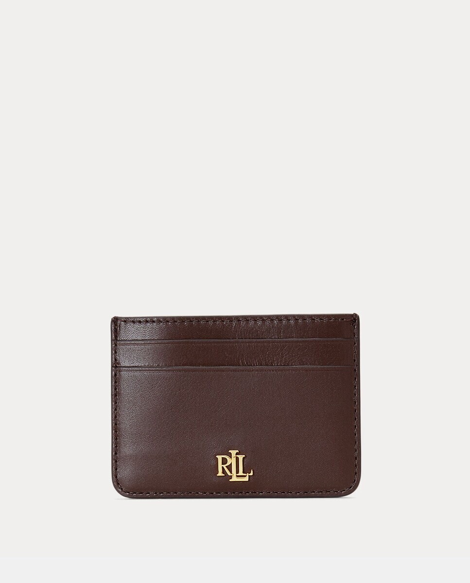 

Визитница из коричневой кожи Lauren Ralph Lauren, коричневый