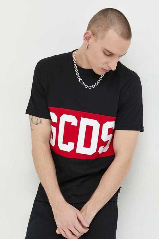 

Хлопковая футболка GCDS, черный