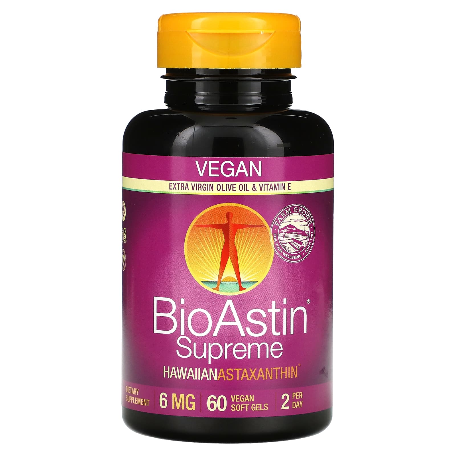 Nutrex Hawaii BioAstin Supreme 6 мг 60 желатиновых капсул bioastin гавайский астаксантин 4 мг 60 желатиновых капсул