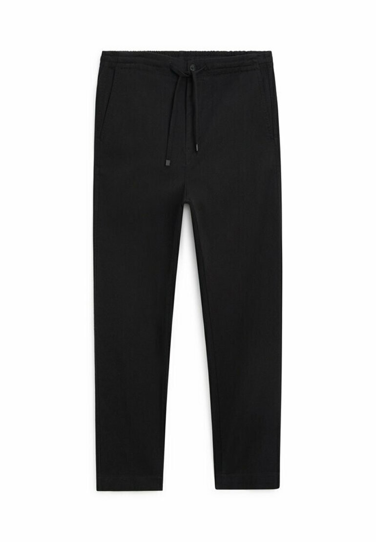 

Брюки JOGGER WITH SEAMS Massimo Dutti, черный