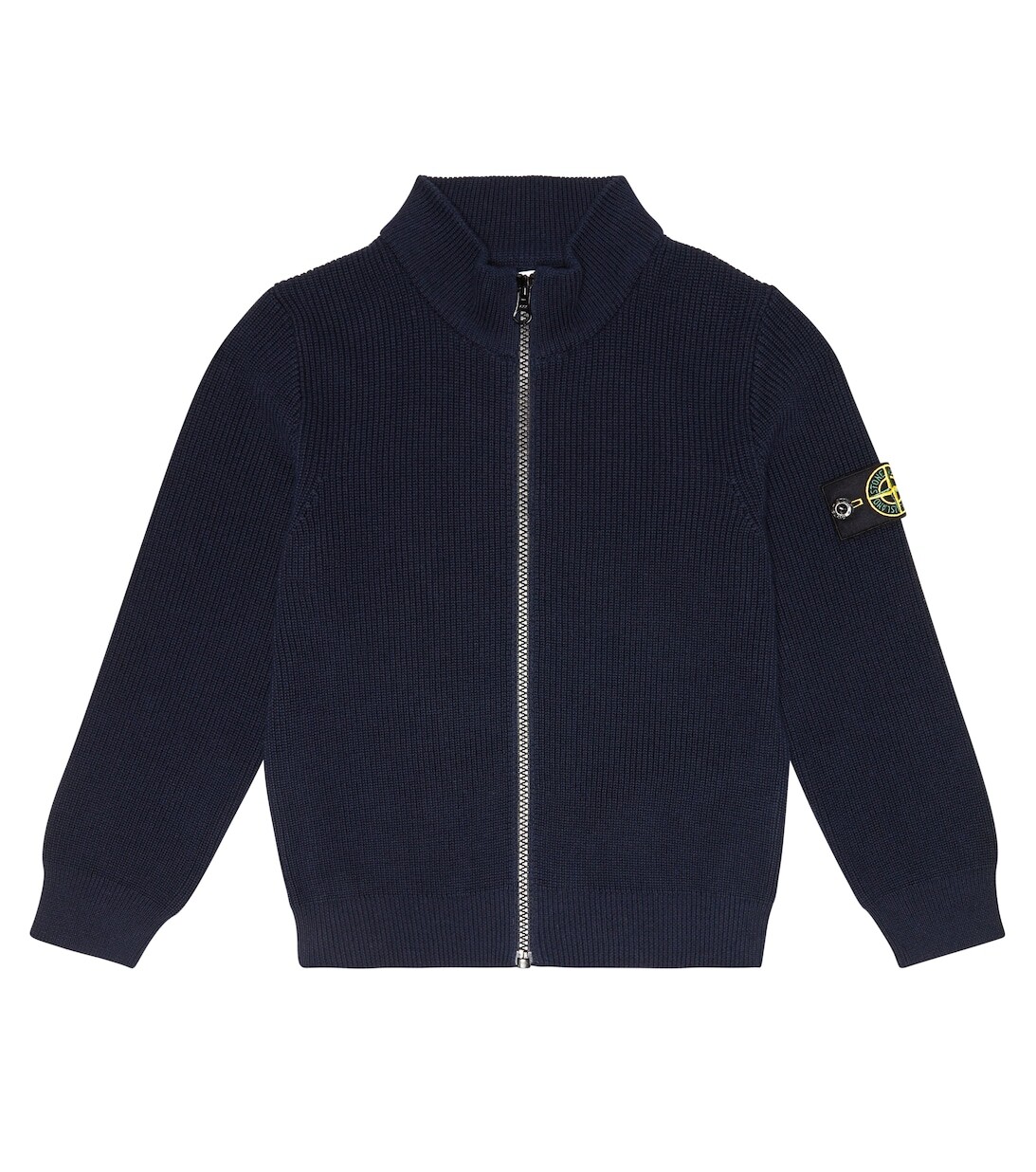 

Толстовка из хлопкового джерси на молнии Stone Island Junior, синий