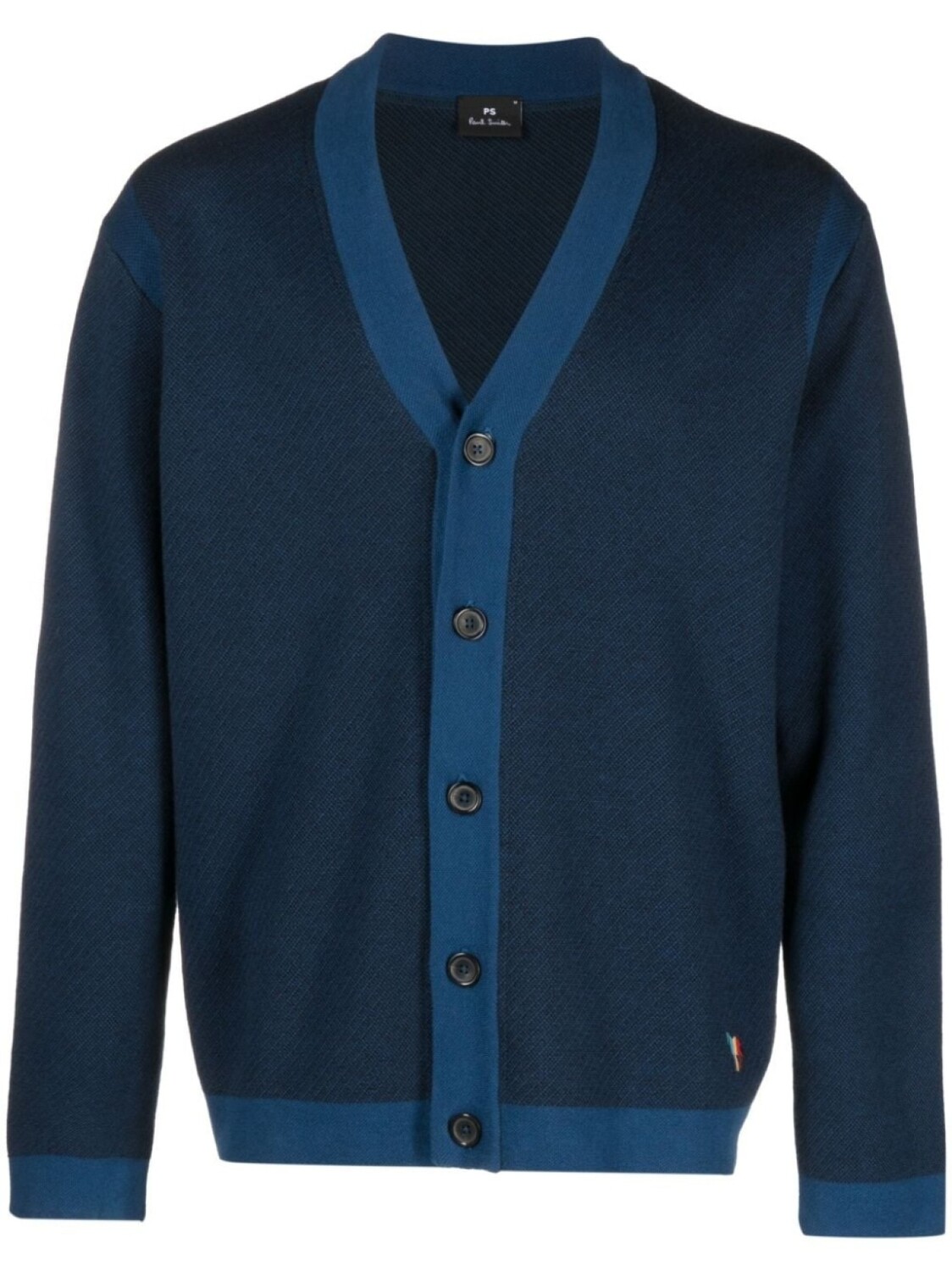 

Кардиган из органического хлопка с V-образным вырезом PS Paul Smith, синий