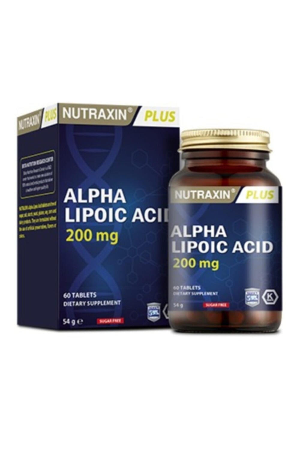 

Nutraxin Пищевая добавка Альфа-липоевая кислота 200 мг 60 таблеток