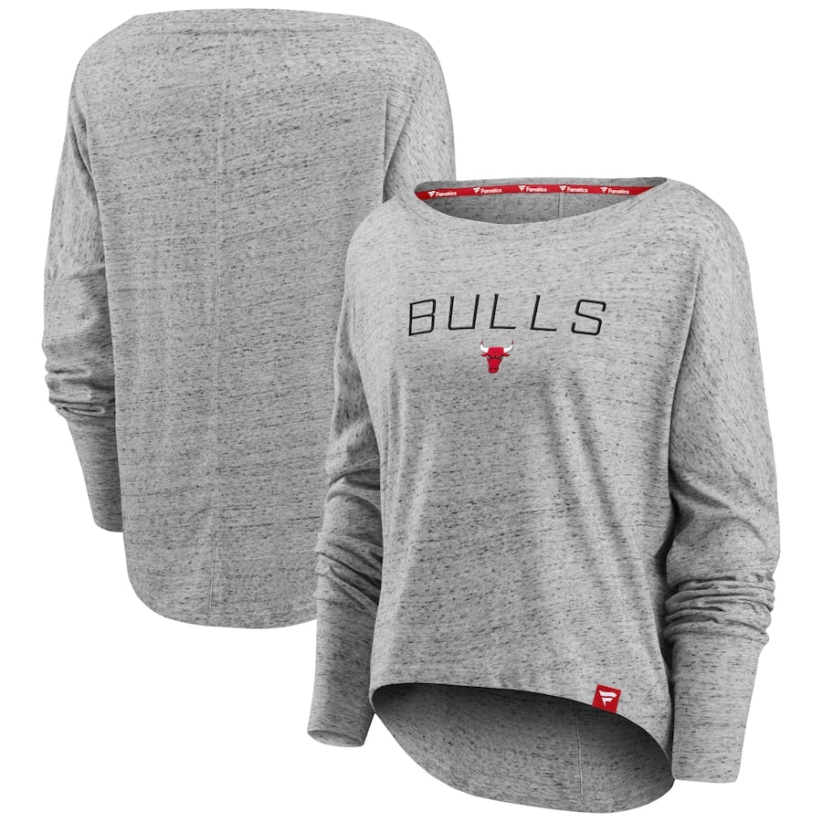 

Футболка с длинным рукавом Fanatics Branded Chicago Bulls, серый