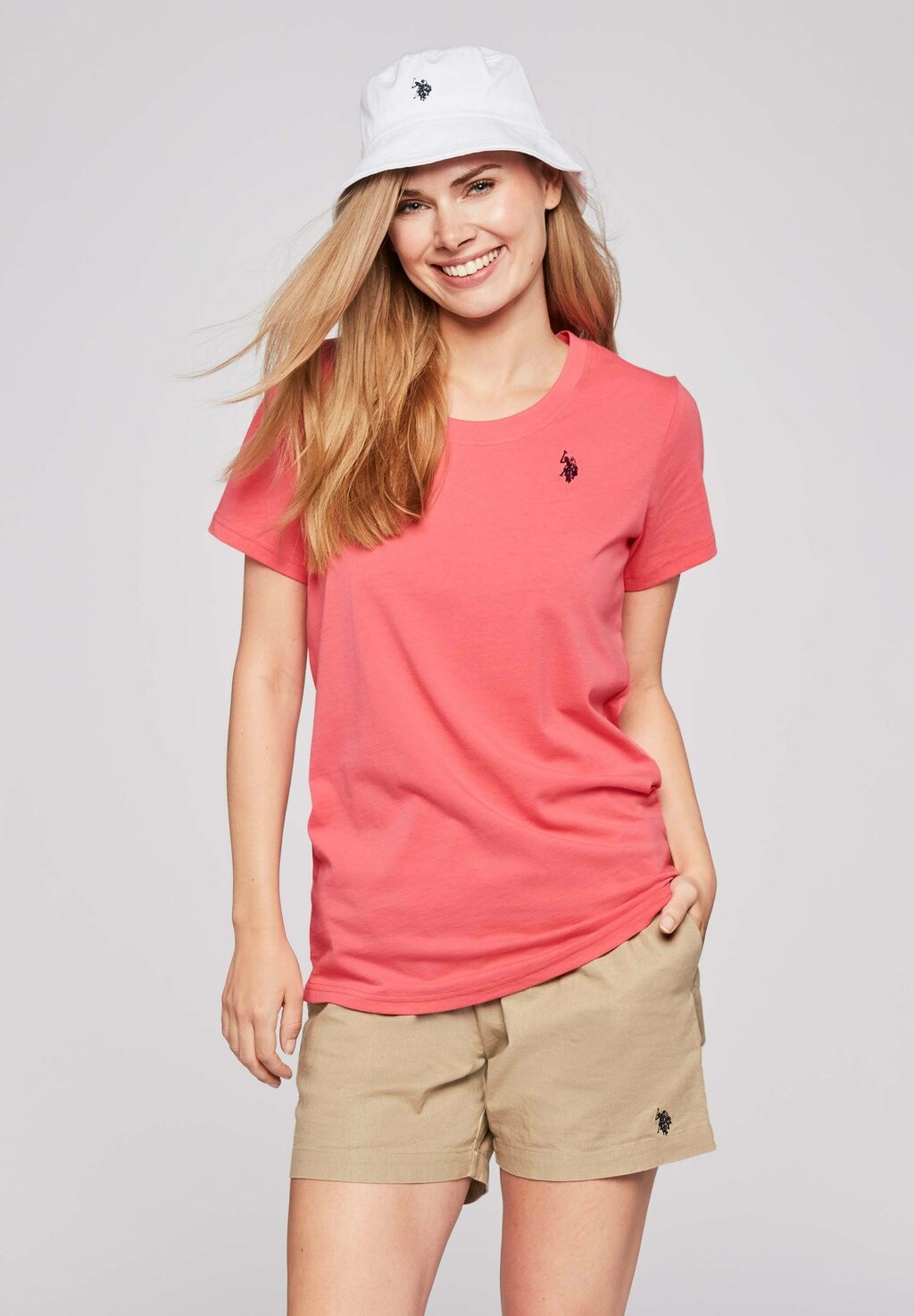 

Базовая футболка U.S. Polo Assn., розовый