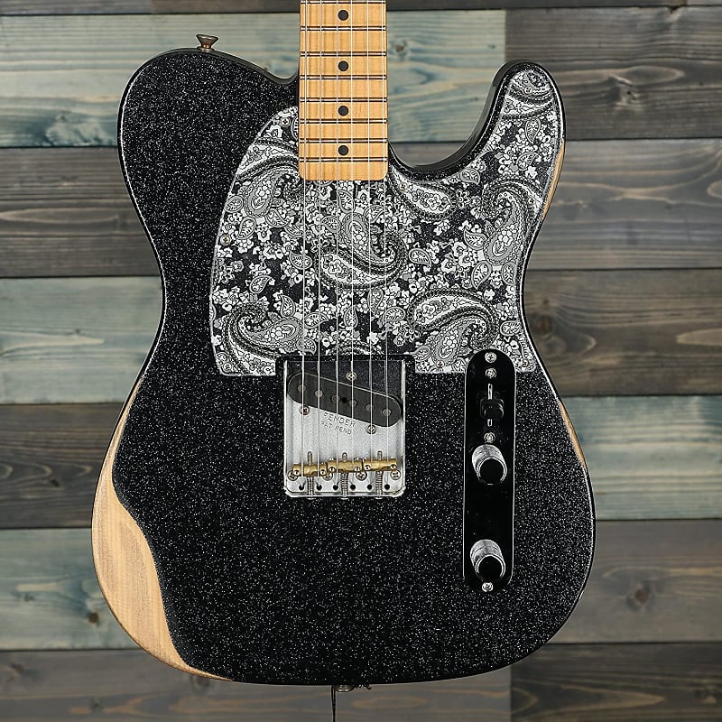 finger brad bosch Электрогитара Fender Brad Paisley Esquire Electric Guitar, Maple Fingerboard, Black Sparkle