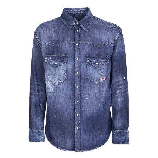 

Джинсы d2 leaf west blue shirt Dsquared2, мультиколор