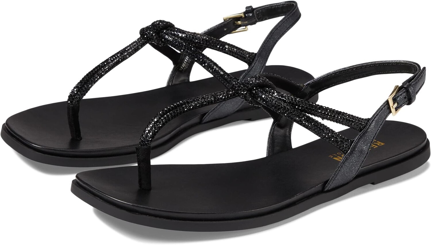 

Сандалии на плоской подошве Warren Kenneth Cole Reaction, цвет Black Micro