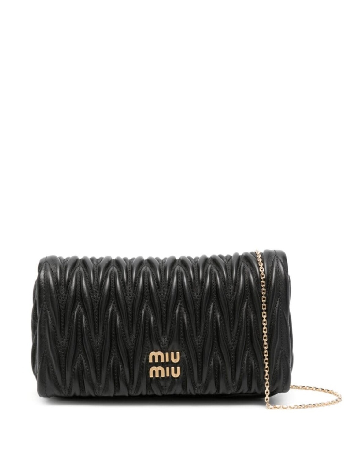 

Miu Miu стеганая мини-сумка, черный