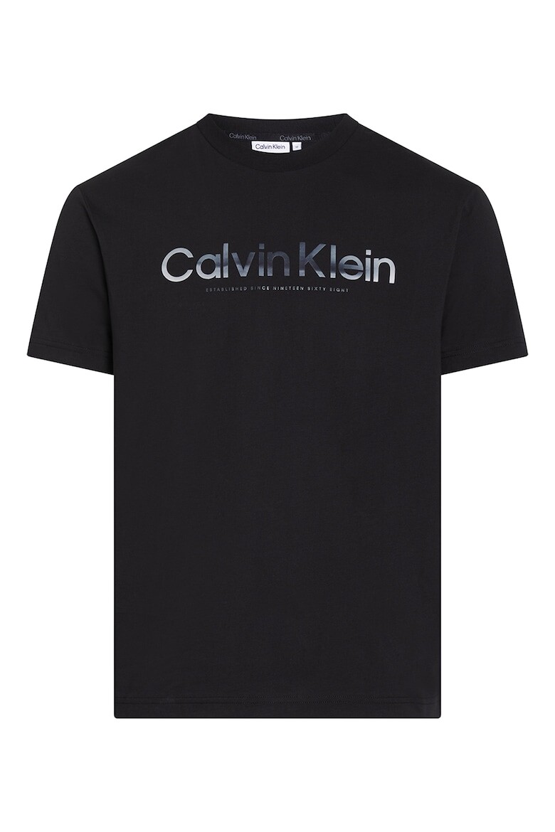 

Футболка из органического хлопка с логотипом Calvin Klein, черный