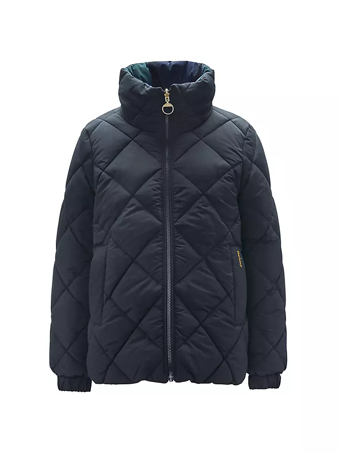 

Двусторонняя стеганая куртка Hudswell Barbour, цвет black sage tartan