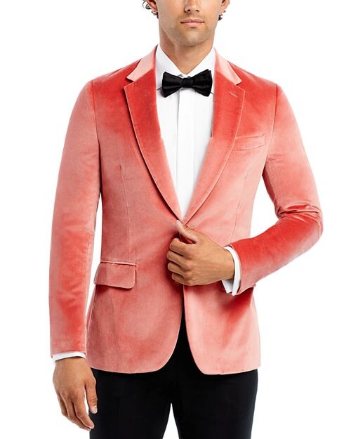 

Бархатная куртка очень узкого кроя Soho Paul Smith, цвет Pink