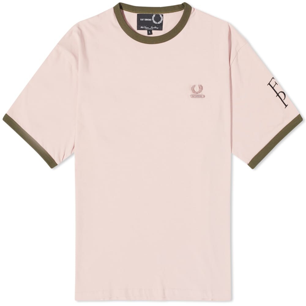 

Свободная футболка Fred Perry x Raf Simons с контрастной отделкой