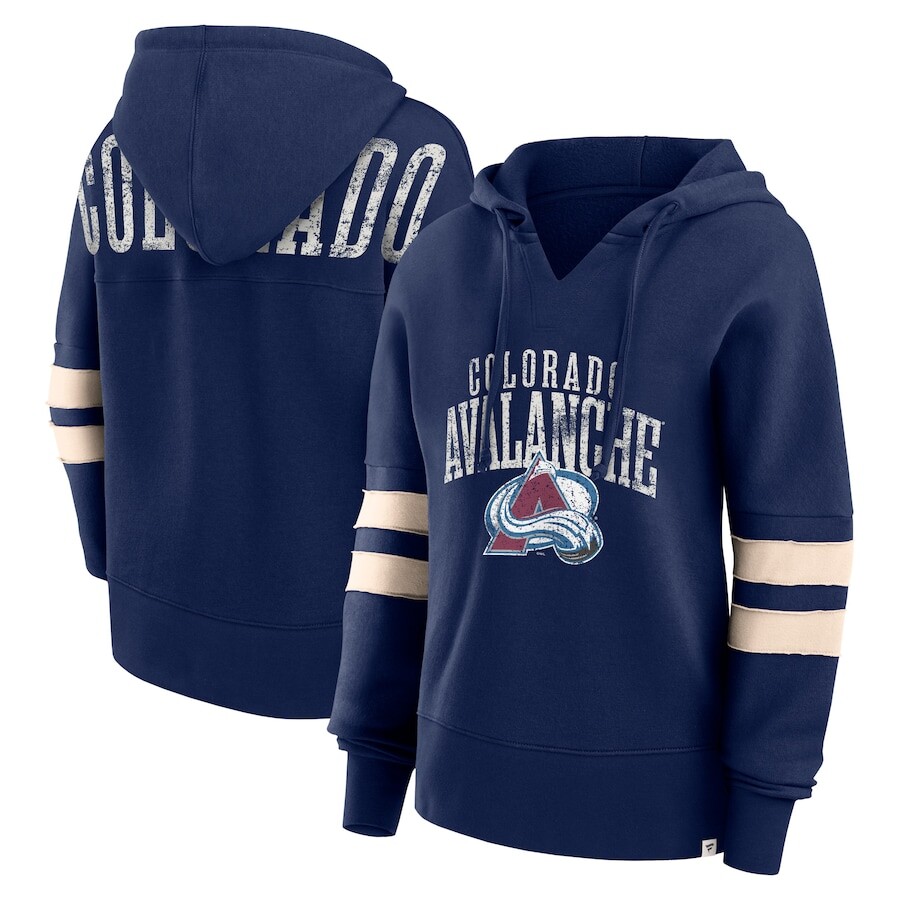 

Пуловер с капюшоном Fanatics Branded Colorado Avalanche, нави