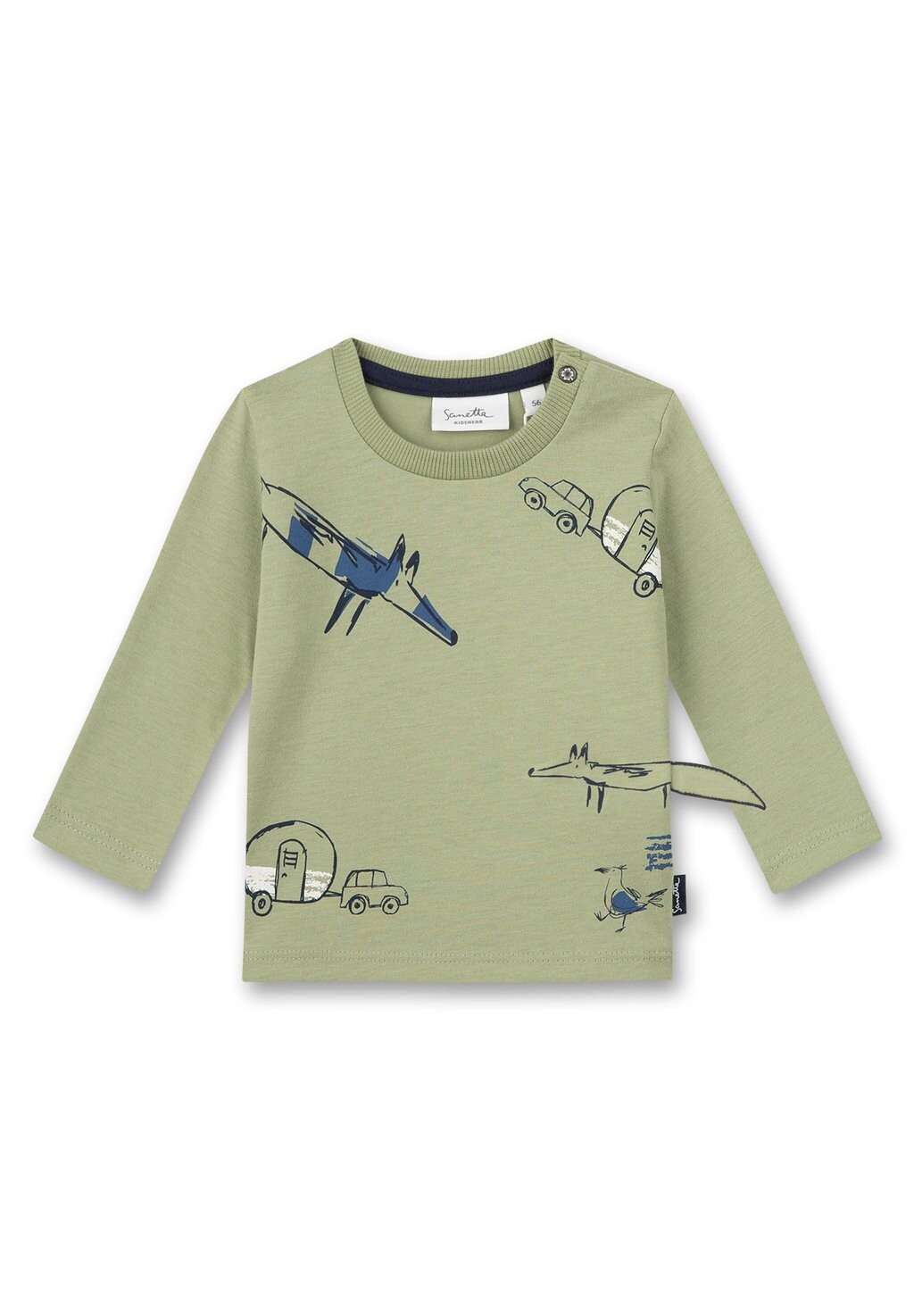 

Рубашка с длинным рукавом Sanetta Kidswear, цвет grün