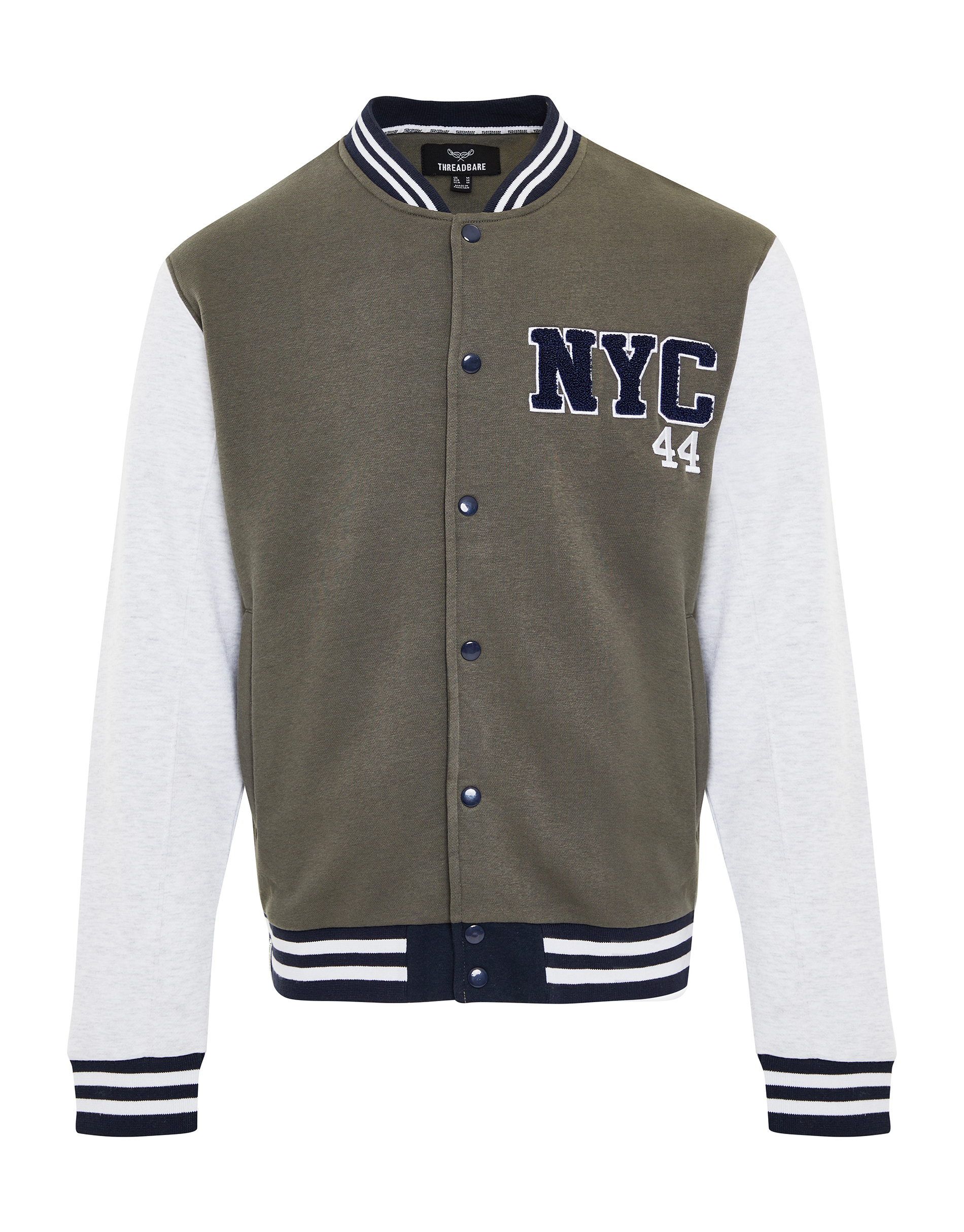 

Куртка Threadbare Collegejacke THB Button Through Baseball Bryce, хаки