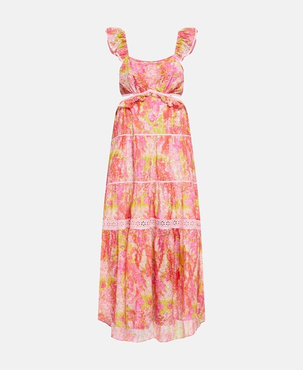 

Длинное платье LoveShackFancy, фуксия