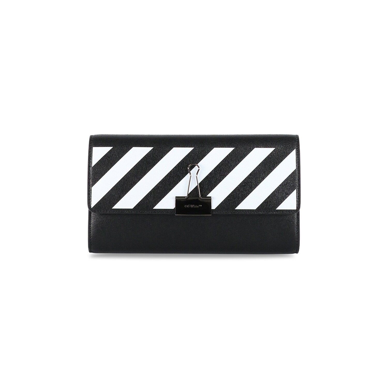 

Off-White Кошелек на цепочке с переплетом, Черный/Белый