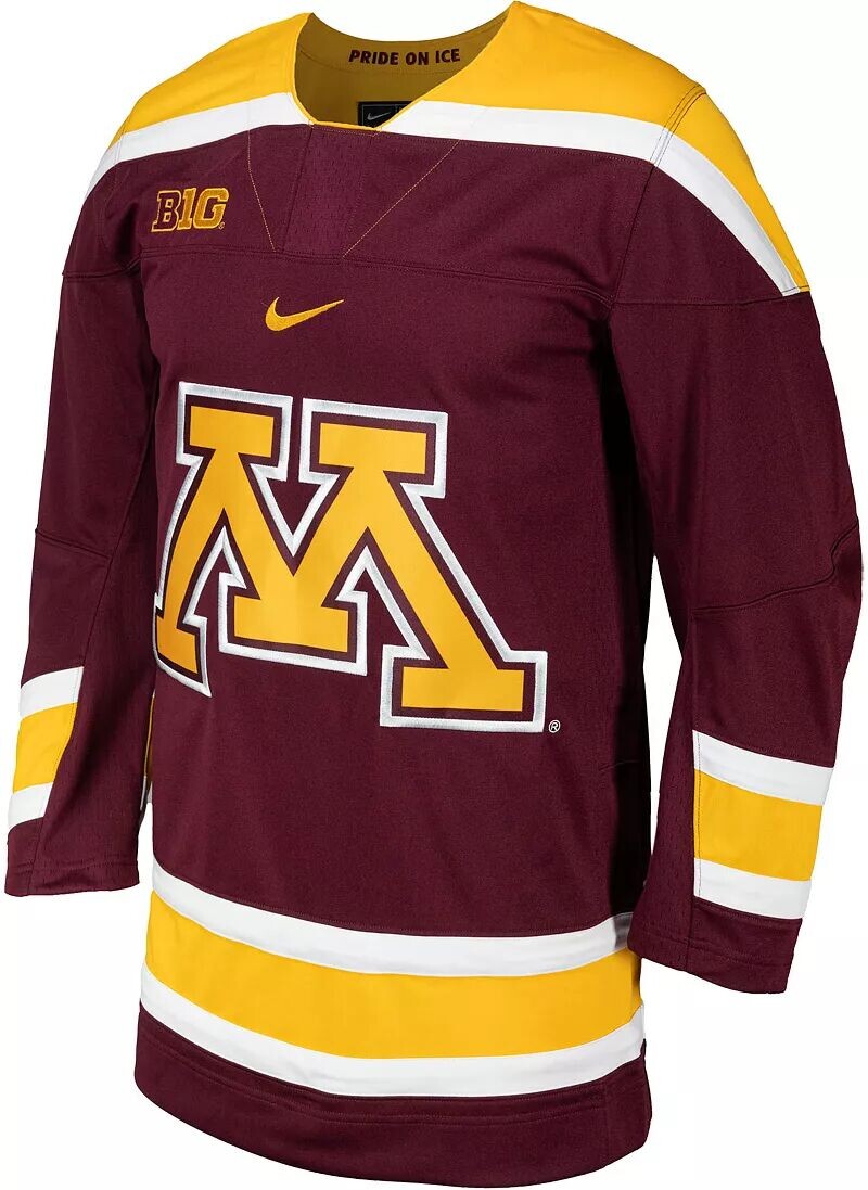 

Реплика мужской хоккейной майки Nike Minnesota Golden Gophers темно-бордового цвета