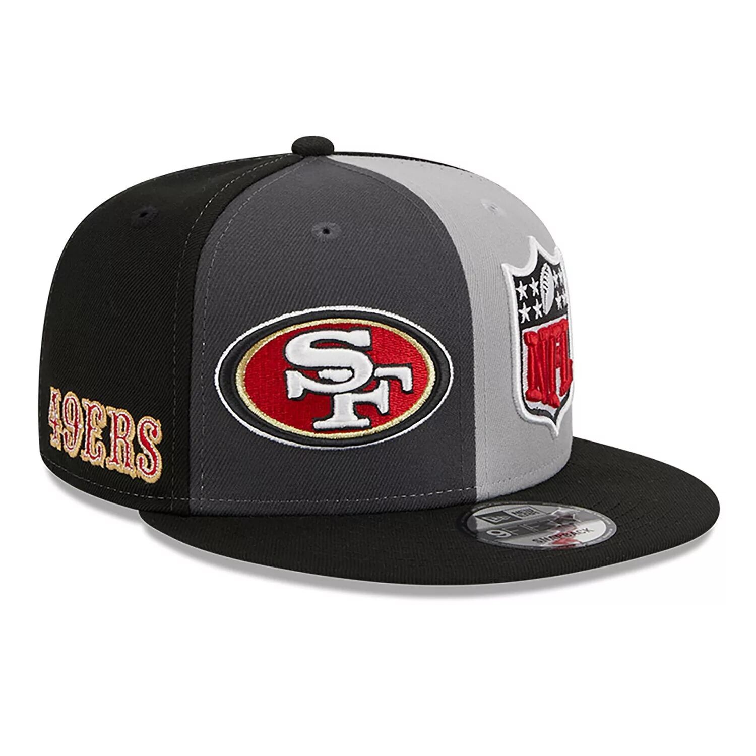 

Мужская кепка New Era черного/серого цвета San Francisco 49ers 2023 Sideline 9FIFTY Snapback