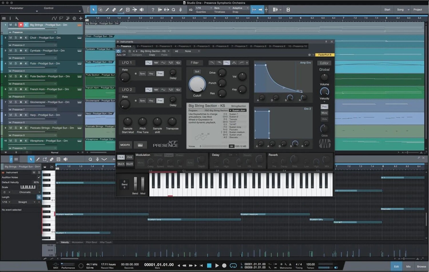 

Библиотека PreSonus Symphonic Orchestra Presence XT
