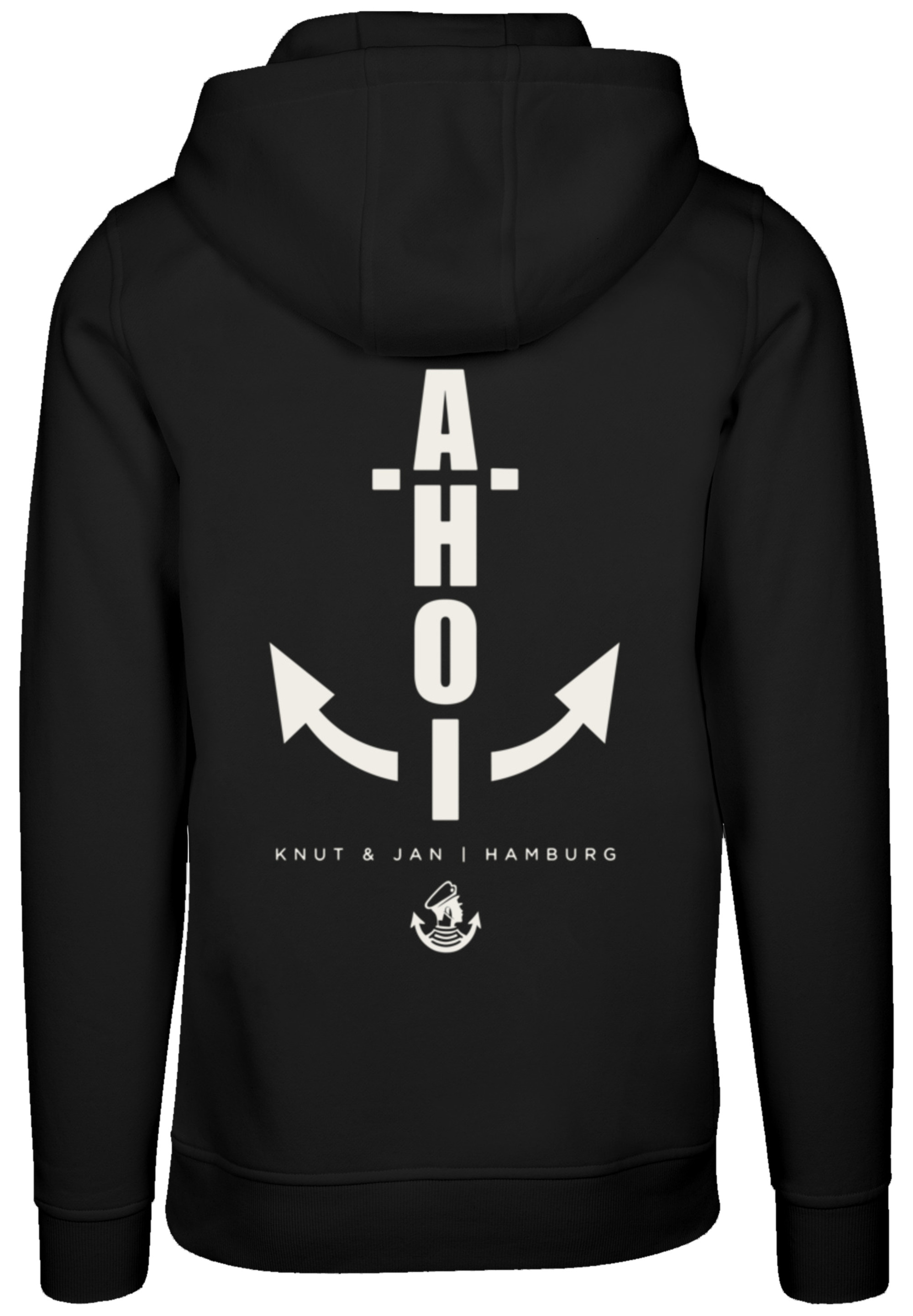 

Пуловер F4NT4STIC Hoodie Ahoi Anker Knut & Jan Hamburg, черный