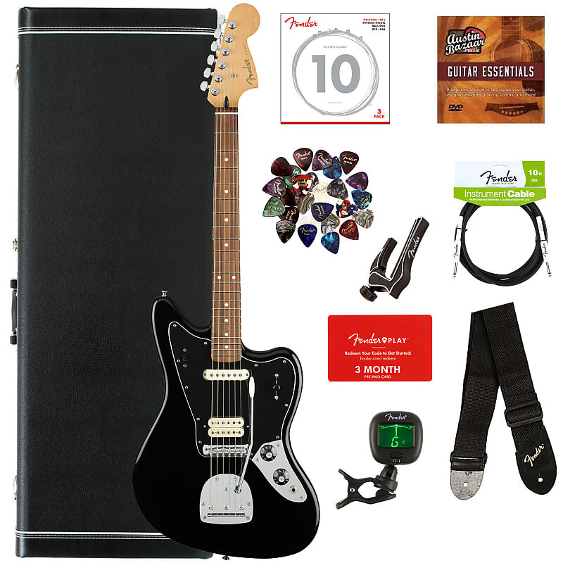 

Электрогитара Fender Player Jaguar, Pau Ferro - Black w/ Hard Case