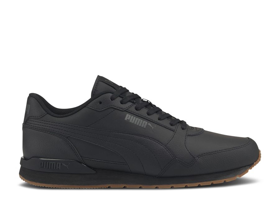 

Кроссовки Puma St Runner V3 Leather 'Black Gum', черный