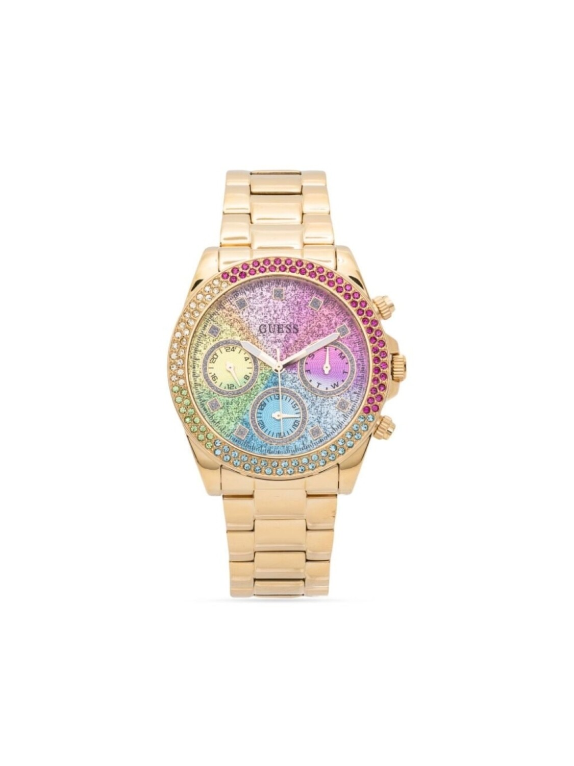

Кварцевые наручные часы Sol 40 мм GUESS USA, желтый