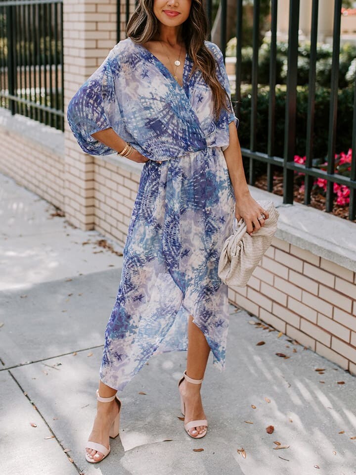 

Длинное платье LA Angels, цвет creme/blau