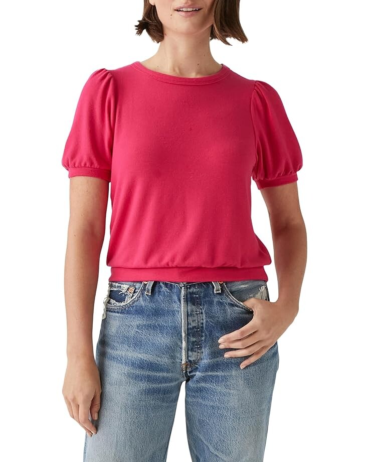 

Топ Michael Stars Elise Puff Sleeve, цвет Dark Voltage