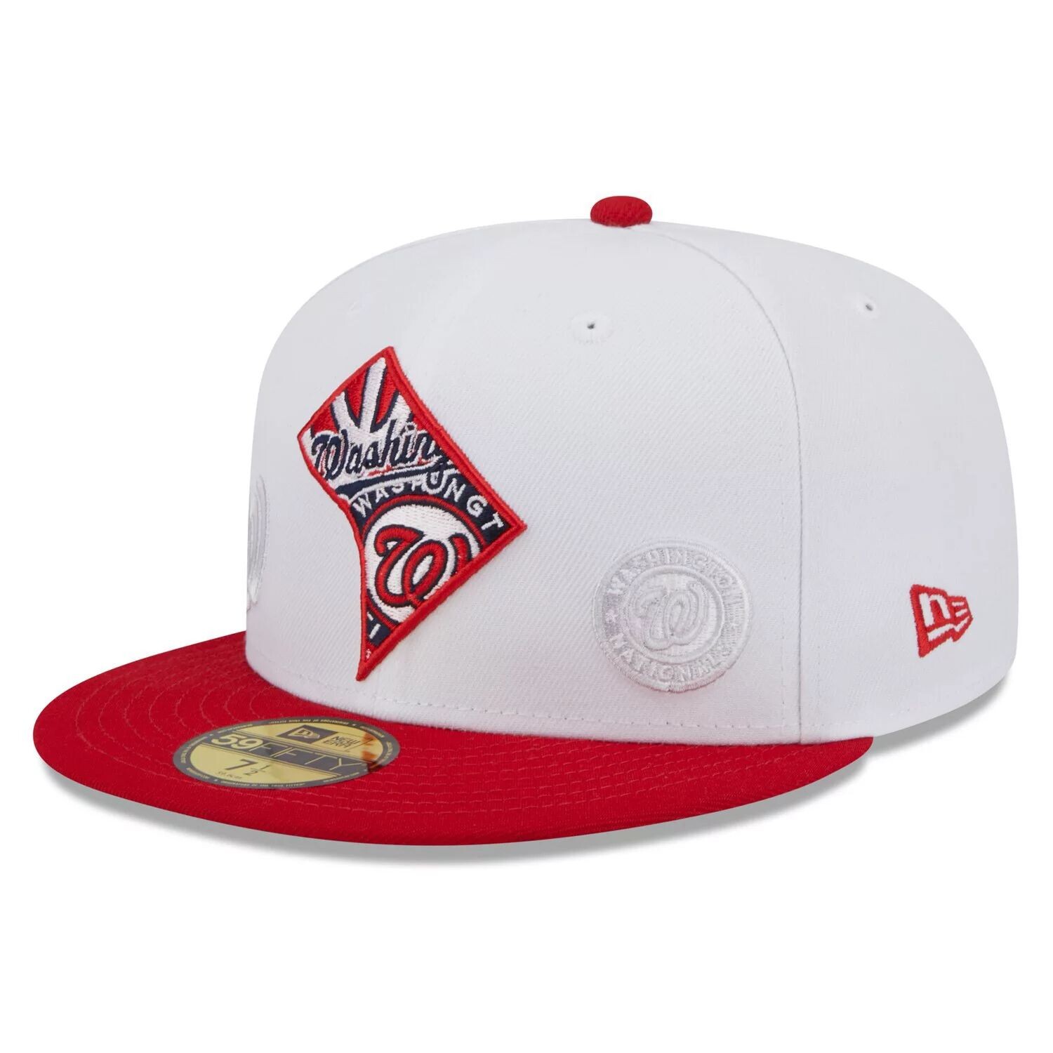

Мужская приталенная кепка New Era белая/красная Washington Nationals State 59FIFTY