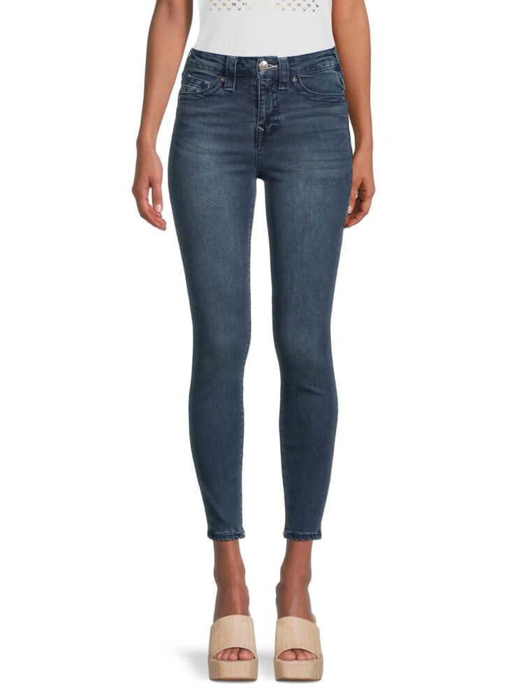 

Джинсы суперскинни Halle с высокой посадкой True Religion, цвет Dark Ringe