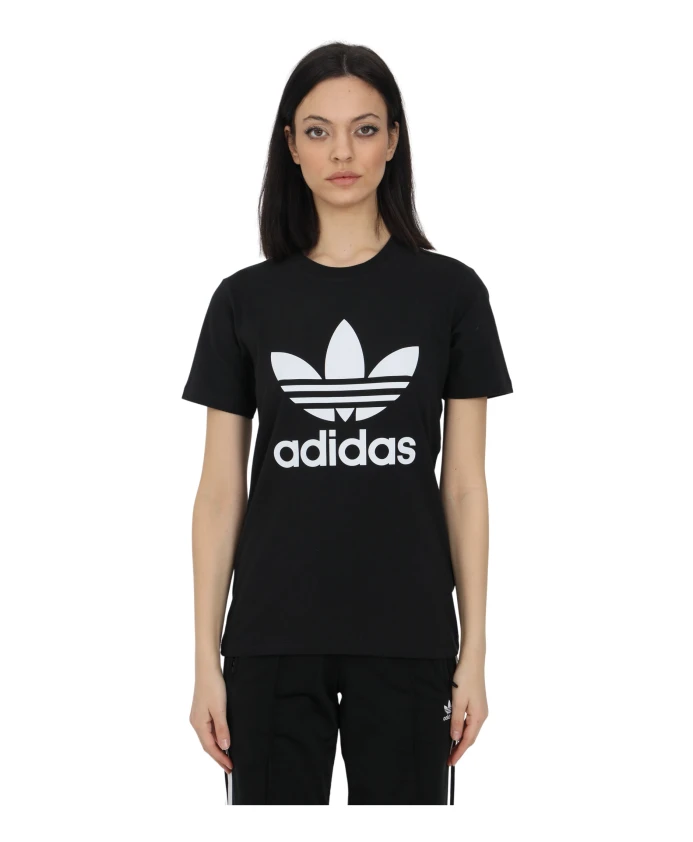 

Футболка Iconic с логотипом и круглым вырезом Adidas, черный