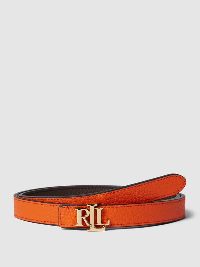 

Двусторонний ремень с логотипом Lauren Ralph Lauren, шоколадно-коричневый