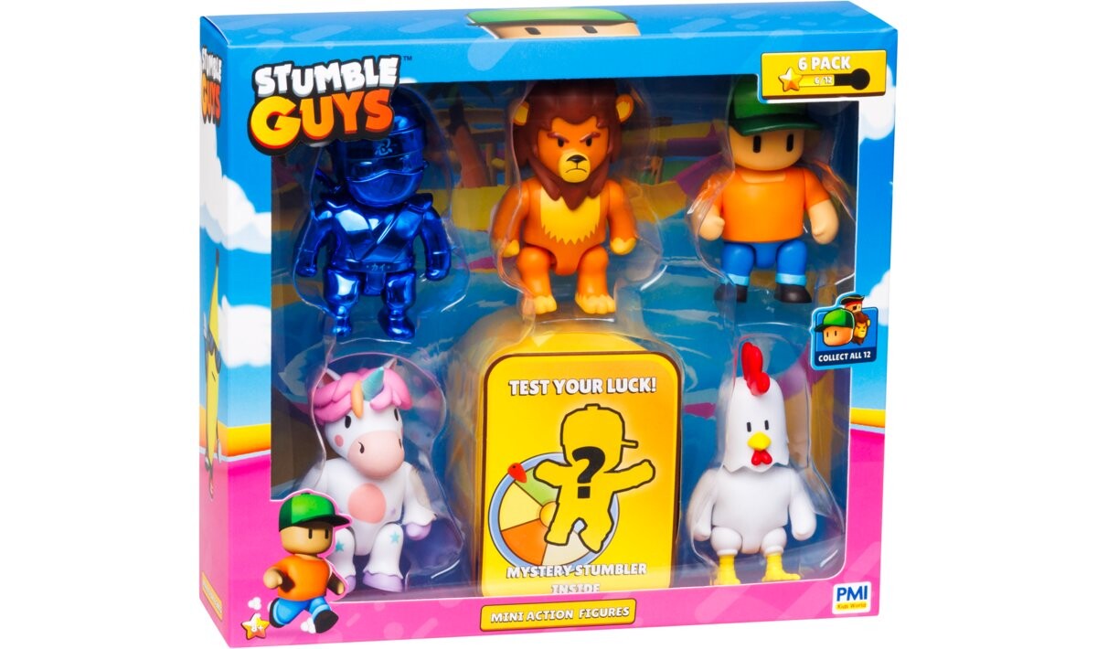 

Stumble Guys, Мини-фигурки, роскошная упаковка, 6 шт.
