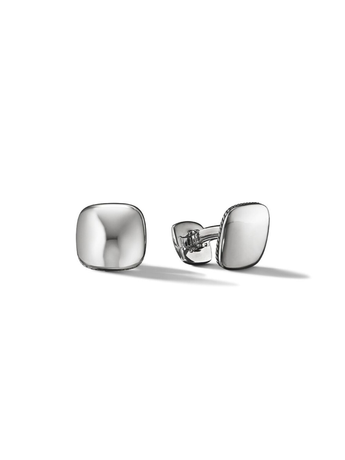 

Серебряные запонки Streamline Cushion David Yurman, серебряный