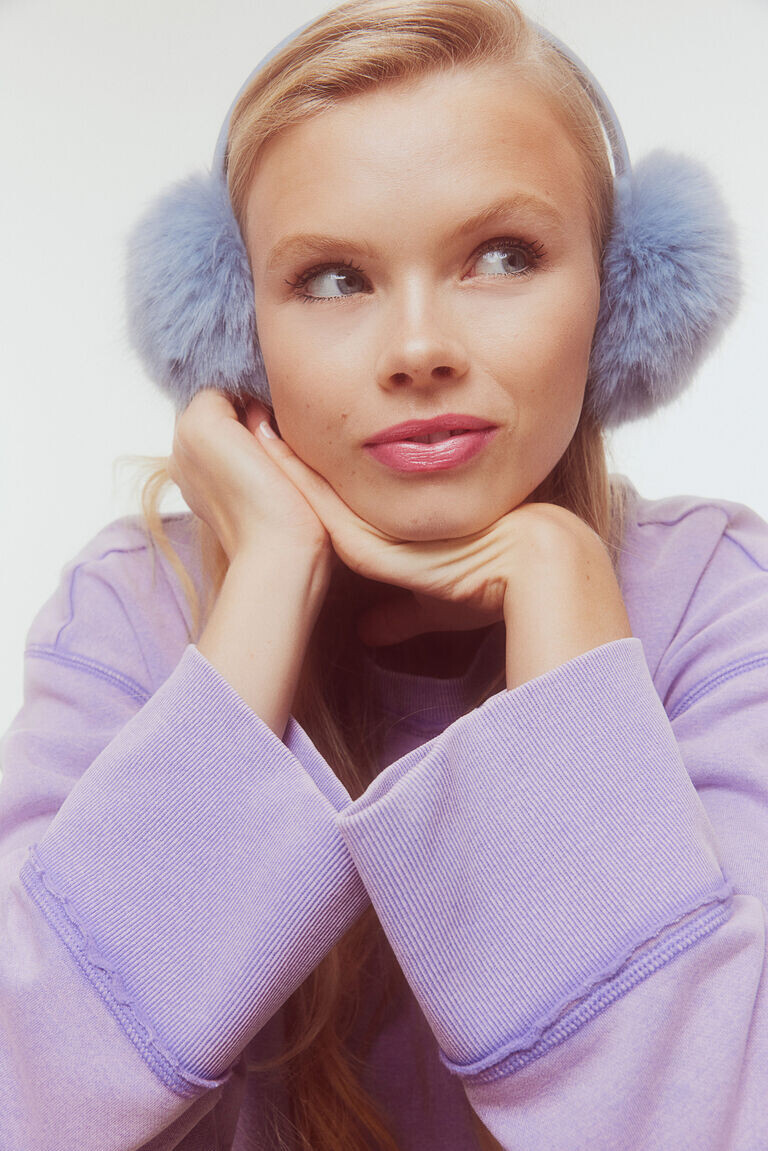 

Толстовка оверсайз H&M, фиолетовый