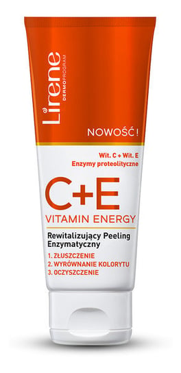 Витаминная энергия C+E, восстанавливающий ферментный пилинг, 75 мл Lirene