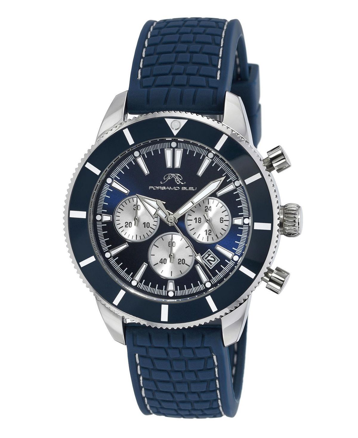 цена Мужские часы Poramo Bleu Brandon с силиконовым ремешком 1013BBRR Porsamo Bleu