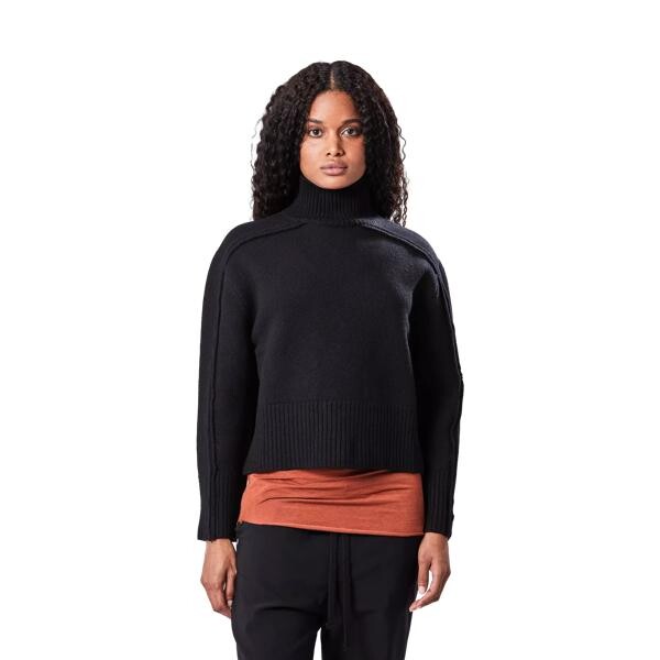 

Пулловер kurzer pullover mit stehkragen black black Thom Krom, черный