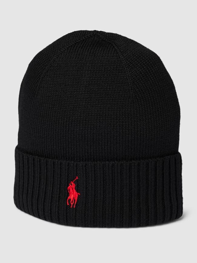 

Шапка с пришитой этикеткой Polo Ralph Lauren, черный