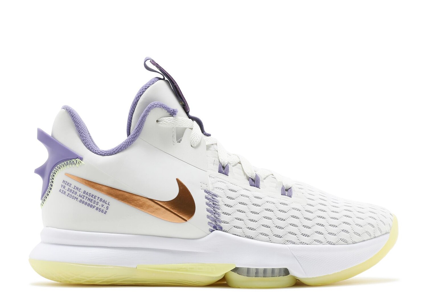 

Кроссовки Nike Lebron Witness 5 'Summit White Metallic Bronze', белый