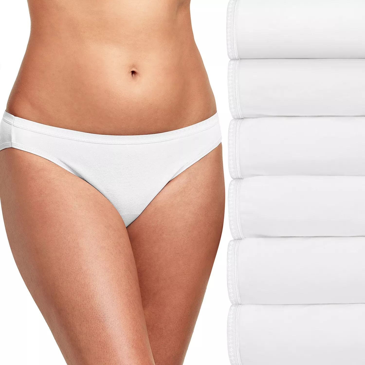 

Женские трусики-бикини из дышащего хлопка Hanes Ultimate, 6 шт., 42H6CC Hanes
