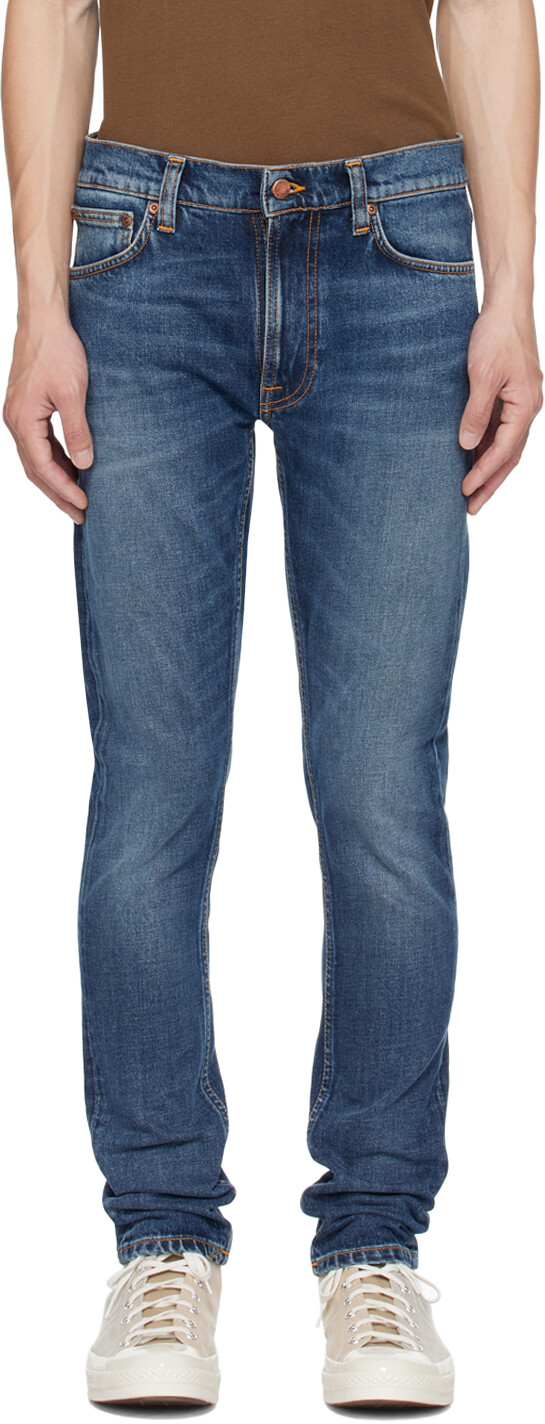 

Джинсы Nudie Темно-синие джинсы Lean Dean Nudie Jeans