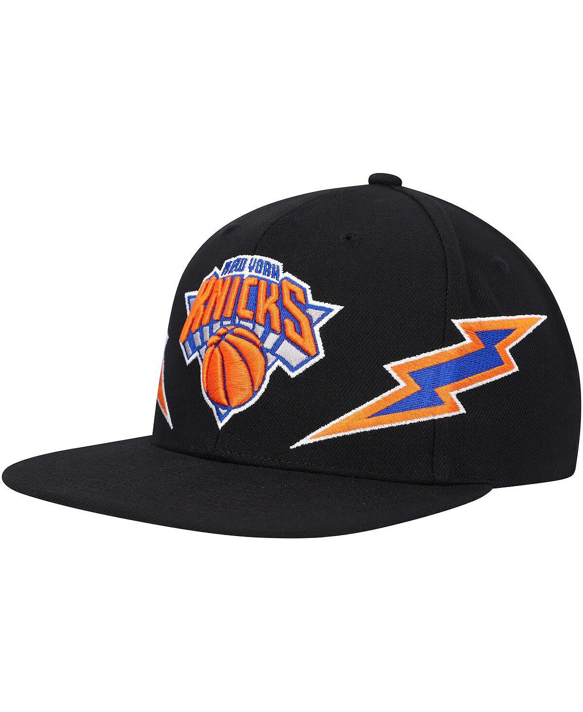 

Мужская черная кепка New York Knicks Hardwood Classics Soul Double Trouble Lightning Snapback Mitchell & Ness