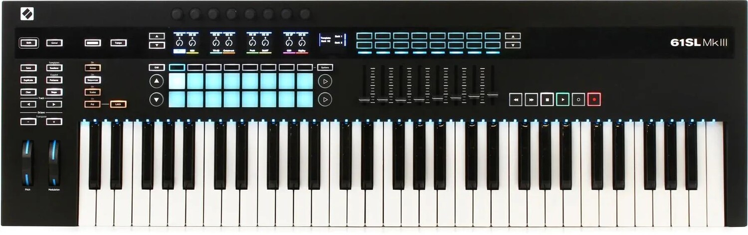 

Novation 61SL MkIII 61-клавишный контроллер клавиатуры с секвенсором