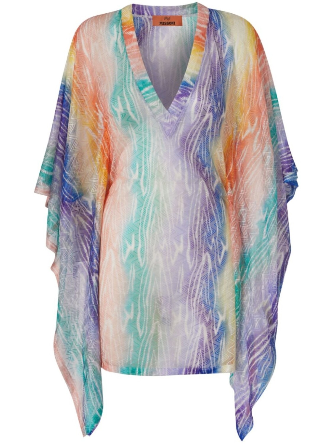 

Платье мини с принтом тай-дай Missoni, синий