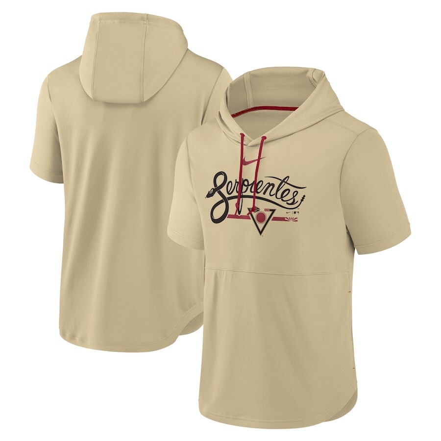 

Пуловер с капюшоном Nike Arizona Diamondbacks, песочный